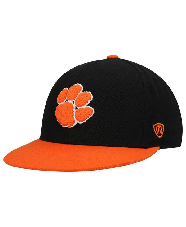 トップオブザワールド メンズ アクセサリー 帽子 Top of the World Men's Black Orange Clemson Tigers Team Color Two-Tone Fitted Hat Black Orange ブラック|ReVida 店
