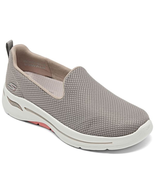スケッチャーズ レディース スリッポン・ローファー シューズ Women's GO Walk - Arch Fit Grateful Slip-On Walking Sneakers from Finish Line Taupe