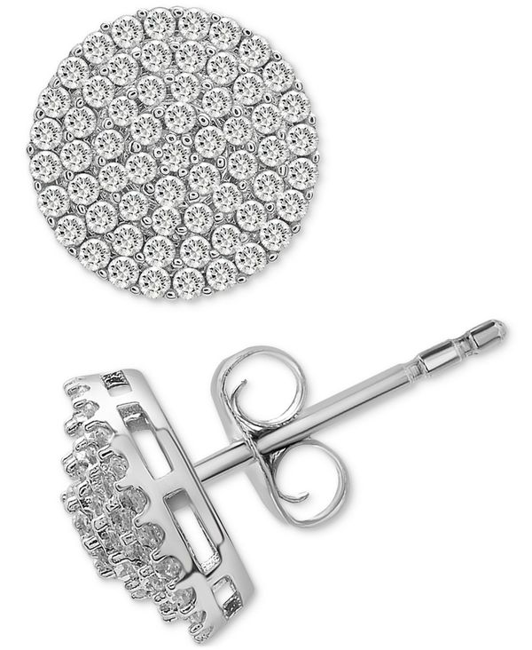 2022年最新版☆高級感溢れる ラップド ピアス＆イヤリング アクセサリー レディース Diamond Cluster Stud Earrings  (1/4 ct. in 14k Gold, Created for Macy's Yellow Gold