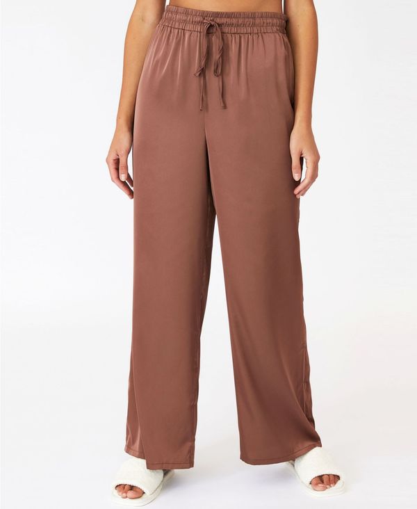 コットンオン レディース ナイトウェア アンダーウェア Women's Satin Sleep Pant Toasted Hazelnut