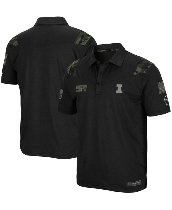 コロシアム メンズ ポロシャツ トップス Men's Black Illinois Fighting Illini OHT Military Inspired Appreciation Sierra Polo Black