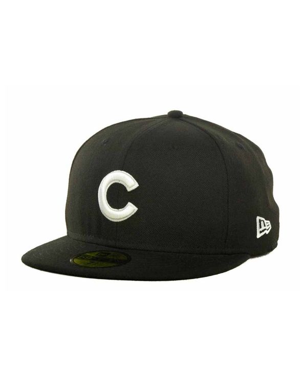 人気ブランドを 楽天市場 ニューエラ メンズ 帽子 アクセサリー Chicago Cubs Mlb B Dub 59fifty Cap Black Revida 楽天市場店 海外正規品 Precisionnm Com