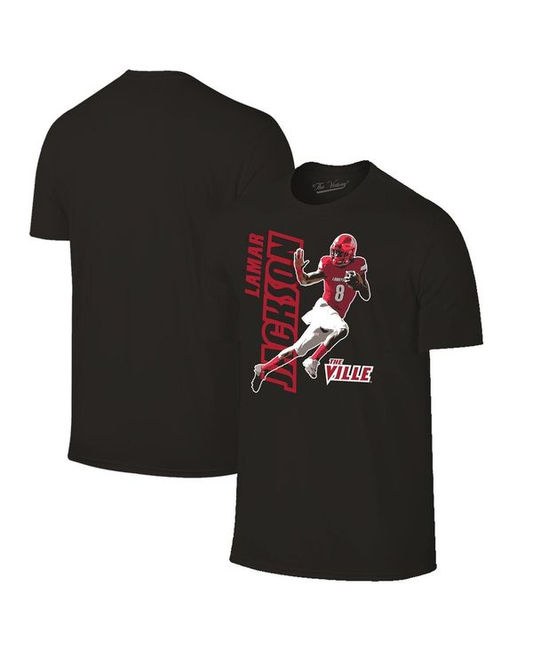 オリジナル レトロ ブランド メンズ Tシャツ トップス Men's Lamar Jackson Black Louisville Cardinals Alumni Player T-shirt Black