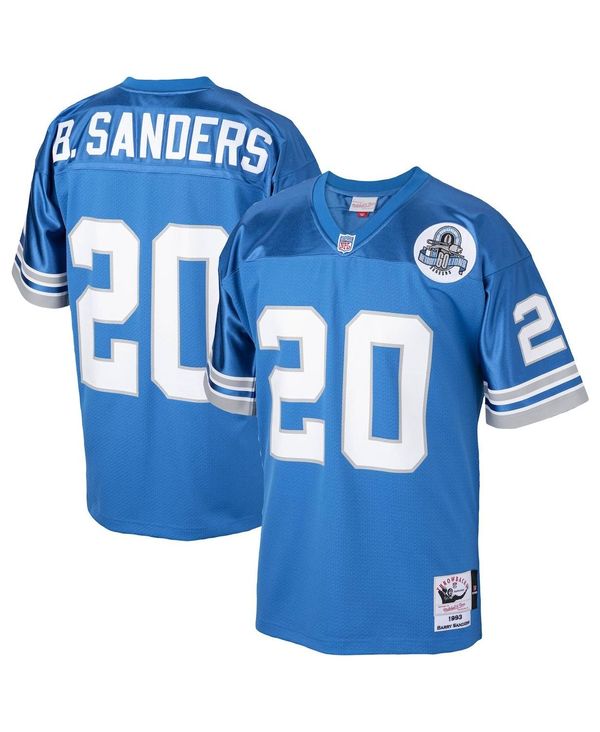 ミッチェルネス メンズ シャツ トップス Men's Barry Sanders Blue Detroit Lions 1993 Authentic Throwback Retired Player Jersey Blue
