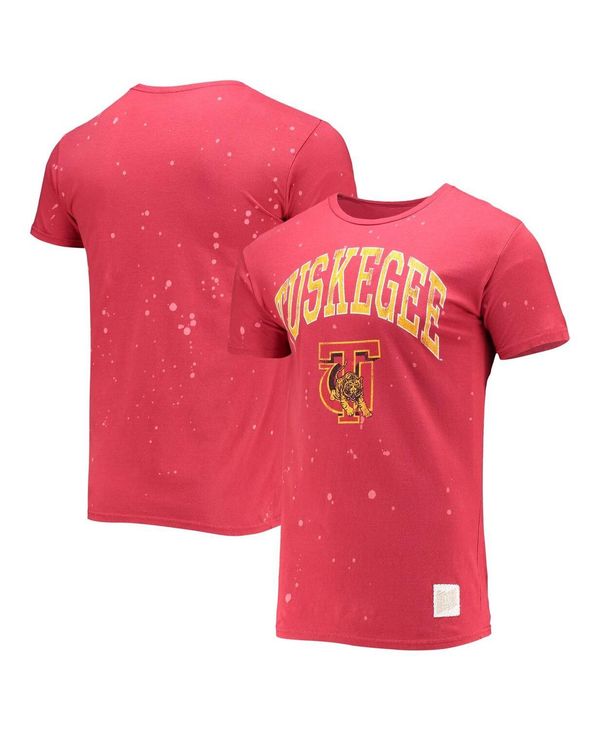 6916円 引き出物 6916円 65%OFF オリジナル レトロ ブランド メンズ Tシャツ トップス Men's Crimson Tuskegee Golden Tigers Bleach Splatter T-shirt