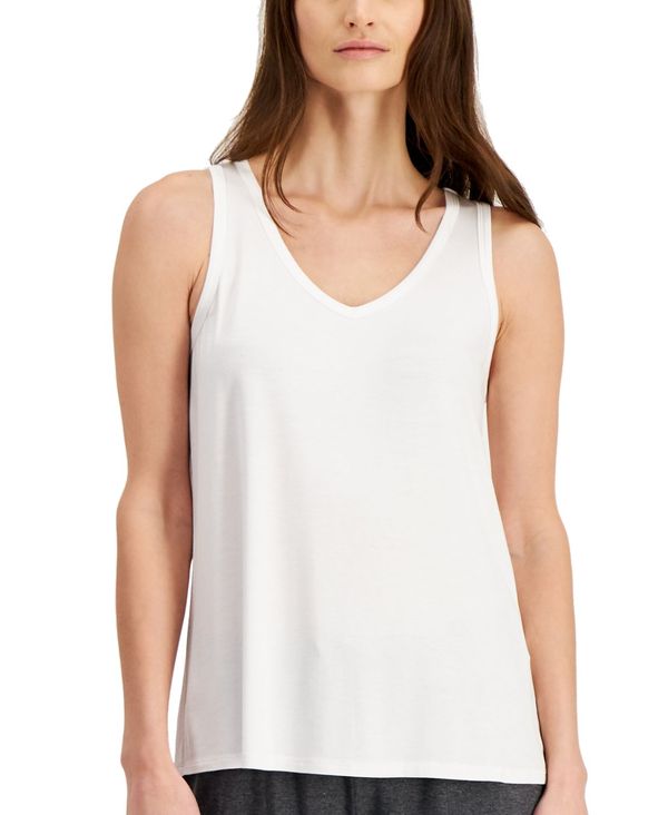 アルファニ レディース タンクトップ トップス Solid Essential Sleep Tank Top, Created for Macy's Bright White