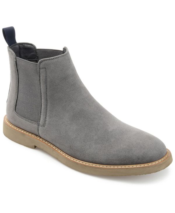 バンス メンズ シューズ ブーツ・レインブーツ チェルシーブーツ チェルシー ブーツ Vance Co. Men's Marshon Chelsea Boots Gray グレー