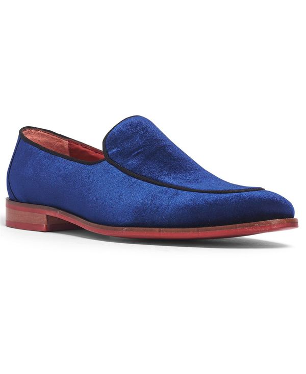 カルロスサンタナ メンズ シューズ スリッポン・ローファー ベルベット ローファー Carlos by Carlos Santana Men's Prince Velvet Slip-On Wedding Loafer Navy ネイビー|ReVida 店