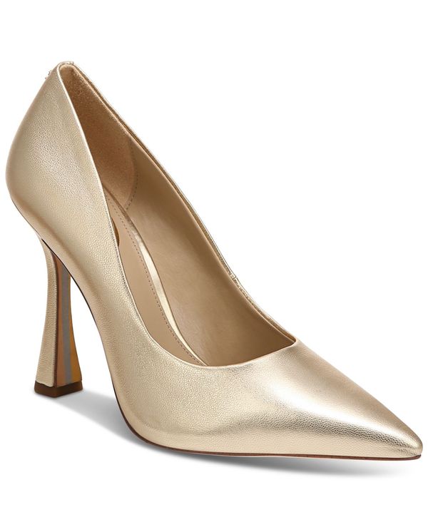 未使用品】 サムエデルマン レディース パンプス シューズ Women's Antonia Flared-Heel Pumps Golden Leaf  Metallic www.socialmakers.com.br