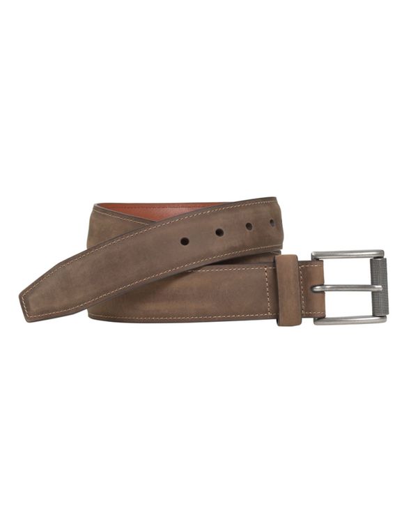 ジョンストンアンドマーフィー メンズ 付属品 胴締め なめし革 Johnston \u0026 Murphy Men\u0027s Casual Oiled Leather Belt Brown 赤銅色