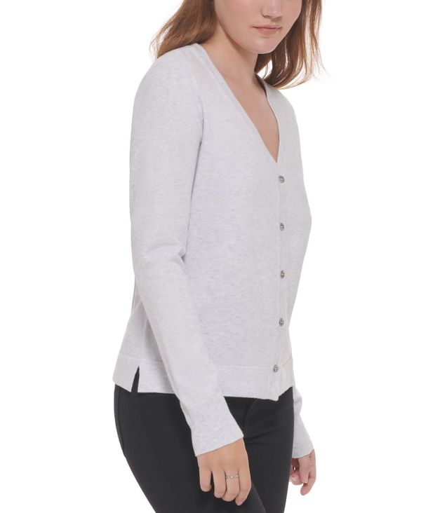 81%OFF!】 カルバンクライン レディース ニット セーター アウター Women's Button-Front Cardigan Optic  Heather poterytrnava.sk