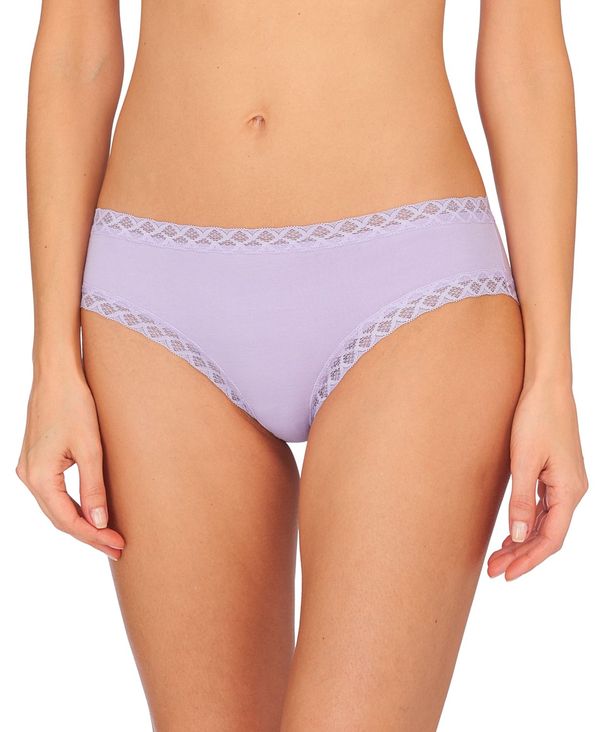 ナトリ レディース パンツ アンダーウェア Bliss Lace-Trim Cotton Brief Underwear 156058 Grape Ice