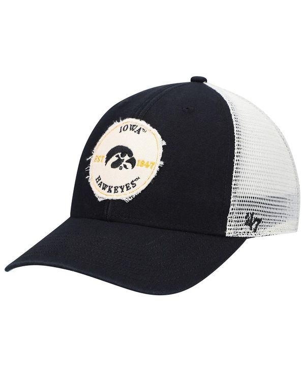 47 ブランド メンズ アクセサリー 帽子 '47 Brand Men's '47 Black Iowa Hawkeyes Howell Mvp Trucker Snapback Hat Black ブラック