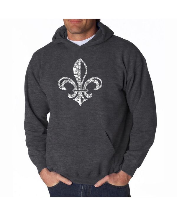エルエーポップアート メンズ アウター パーカー・スウェット パーカー LA Pop Art Men's Word Art Hoodie - When the Saints Go Marching in Dark Gray グレー