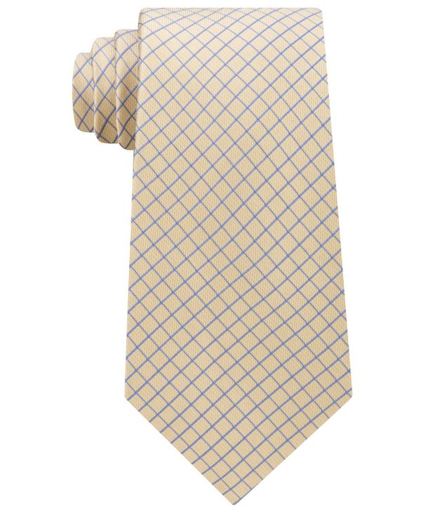 時間指定不可 楽天市場 マイケルコース メンズ ネクタイ アクセサリー Men S Mini Grid Silk Tie Yellow Revida 楽天市場店 最適な材料 Socioempresarial Pe