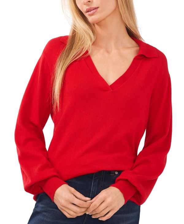 セセ レディース Bright Polo Ruby Sweater V-Neck Women's アウター セーター ニット 有名ブランド ニット