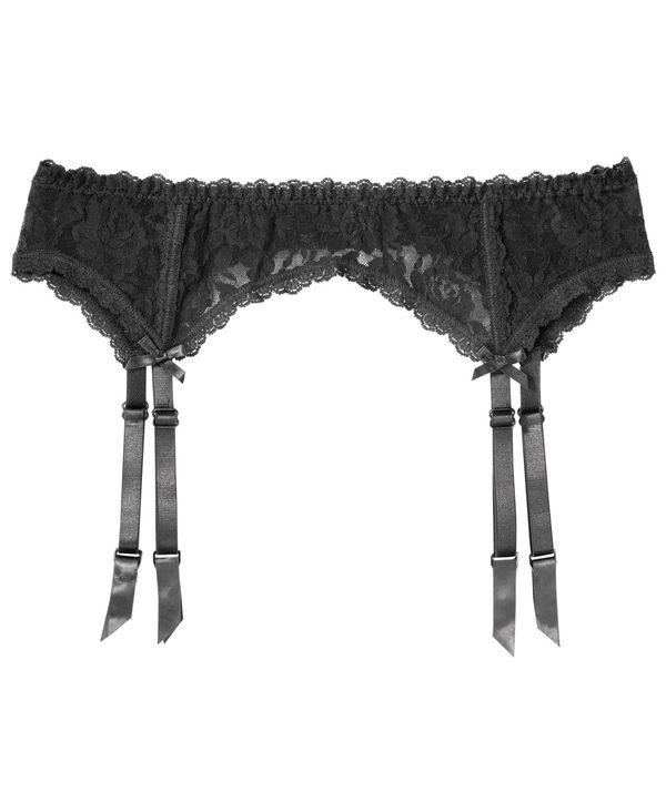 ハンキーパンキー レディース アクセサリー ベルト レース Hanky Panky After Midnight Signature Lace Lingerie Garter Belt 48B104 Black ブラック｜ReVida 店
