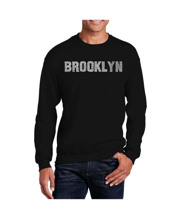エルエーポップアート メンズ アウター パーカー・スウェット クルーネック スウェット シャツ LA Pop Art Men's Word Art Brooklyn Neighborhoods Crewneck Sweatshirt Black ブラック