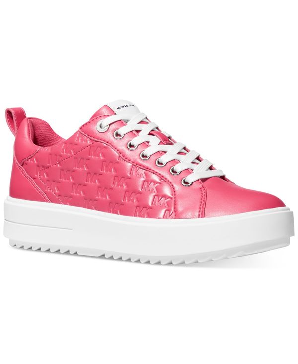 マイケルコース レディース スニーカー シューズ Women's Emmett Lace-Up Logo Sneakers Rubin Red