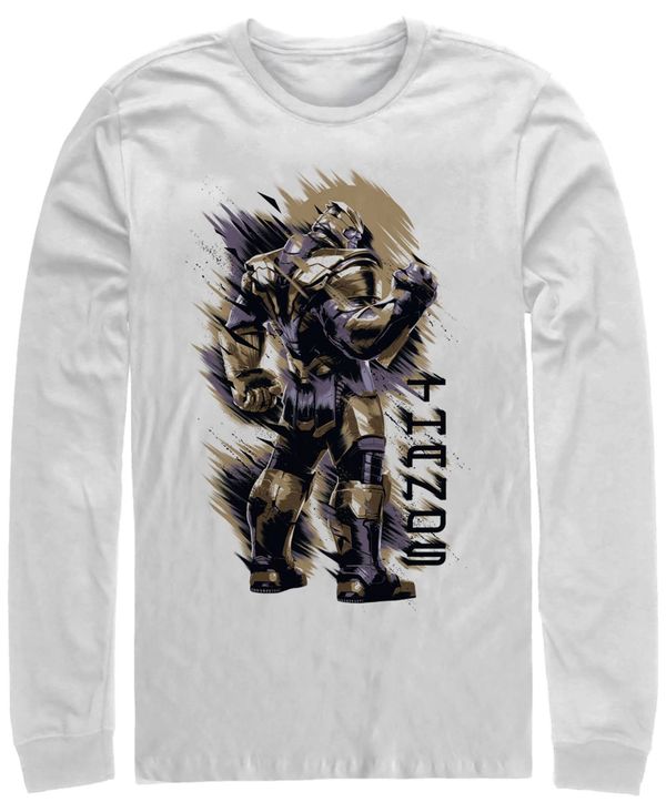 フィフスサン メンズ Tシャツ トップス Marvel Men's Avengers Endgame Painted Thanos Over the Should Look, Long Sleeve T-shirt White 最大87%OFFクーポン フィフスサン メンズ Tシャツ トップス Marvel Men's Avengers Endgame Painted Thanos Over the Should Look, Long Sleeve T-shirt White 最大87%OFFクーポン