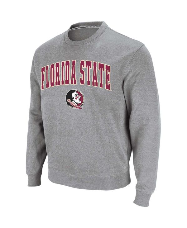 22a W新作送料無料 コロシアム メンズ パーカー スウェット アウター Men S Heather Gray Florida State Seminoles Arch Logo Crew Neck Sweatshirt Yol Com Pe