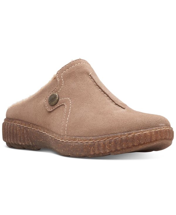 クラークス レディース パンプス シューズ Caroline Step Slip-On Flats Pebble Suede