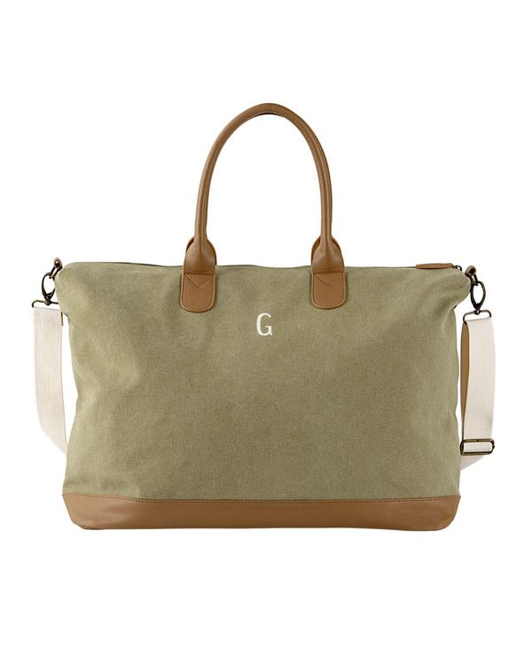 お歳暮 キャシーズ コンセプツ レディース トートバッグ バッグ Personalized Washed Canvas Weekender Tote G 国内配送 Hillcrestcare Org