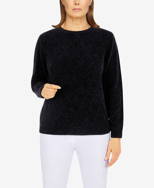 アルフレッド ダナー レディース ニット セーター アウター Petite Size Classics Chenille Cable Stitch Sweater Black 90%以上節約 アルフレッド ダナー レディース ニット セーター アウター Petite Size Classics Chenille Cable Stitch Sweater Black 90%以上節約