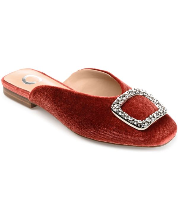 ジュルネ コレクション レディース シューズ サンダル ベルベット Journee Collection Women's Sonnia Velvet Mules Rust ラスト