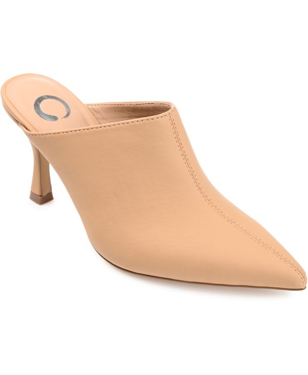 ジュルネ コレクション レディース シューズ パンプス Journee Collection Women's Shiyza Pointed Toe Dress Mules Tan タン