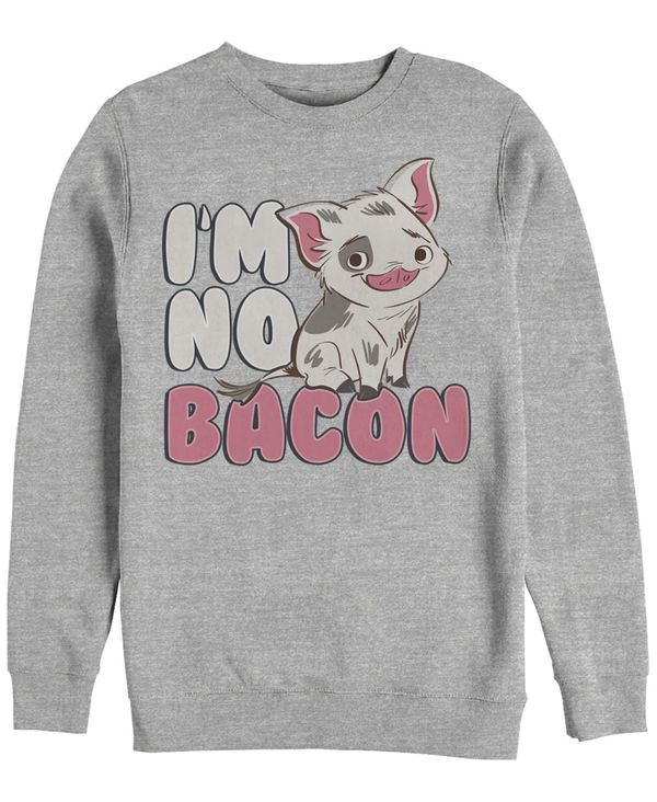 フィフスサン メンズ アウター パーカー・スウェット クルーネック フリース Fifth Sun Disney Men's Moana Pua Cute I'm No Bacon Crewneck Fleece Heathr Gry｜ReVida 店 9,485円