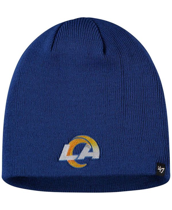 47ブランド メンズ 帽子 ニットキャップ アクセサリー Men S Royal Los Angeles Rams Primary Logo Knit Beanie 人気の春夏