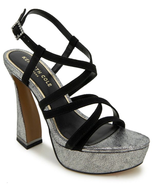 ケネスコール レディース シューズ サンダル プラットフォーム Kenneth Cole New York Women's Allen Strappy Platform Sandals Black Pewter ブラック 28,470円
