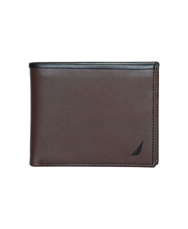 ナウティカ メンズ アクセサリー 財布 Nautica Men's Pop J Class Bifold Wallet Black Gray ブラック