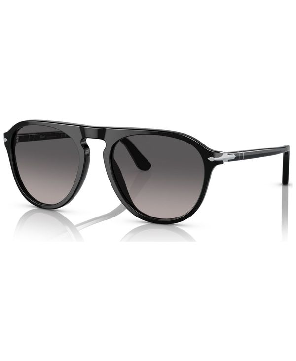 ペルソル メンズ 付属物 サングラス・アイウェア Persol Unisex Polarized Sunglasses 0PO3302S95M355W Black 黒いこと