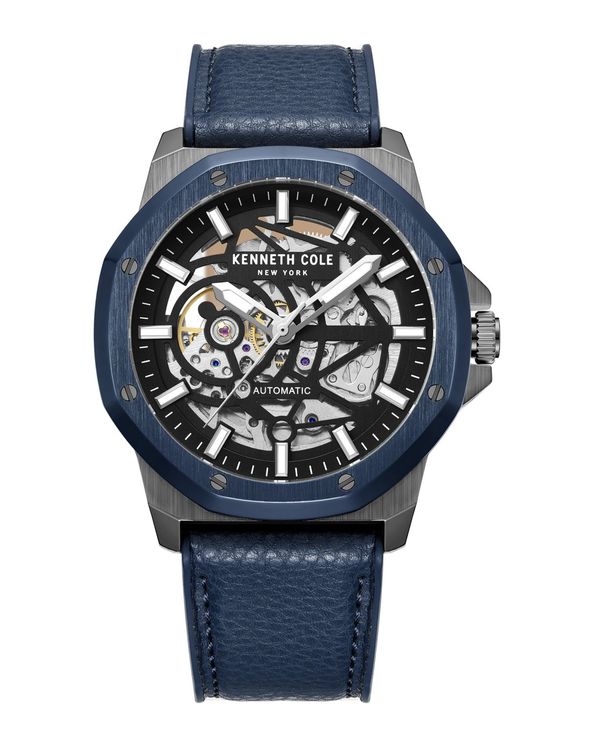 ケネスコール 腕時計 アクセサリー メンズ Men's Automatic Blue