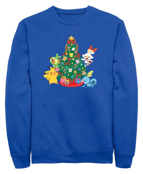 フィフスサン メンズ アウター パーカー・スウェット スウェット シャツ フリース Fifth Sun Men's Tree Crew Fleece Pullover Sweatshirt Royal|ReVida 店