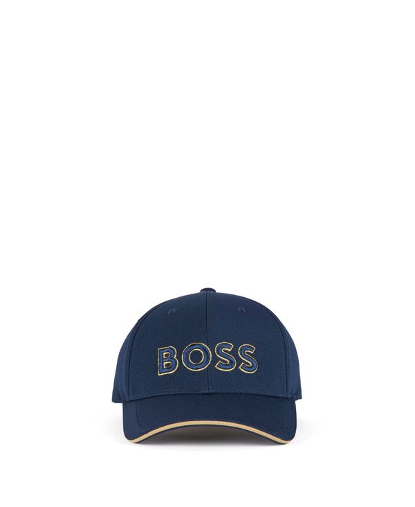キャップ 【送料無料】 ヒューゴボス メンズ 帽子 アクセサリー BOSS Men's Pique-Mesh Cap Dark Blue：ReVida  楽天市場店