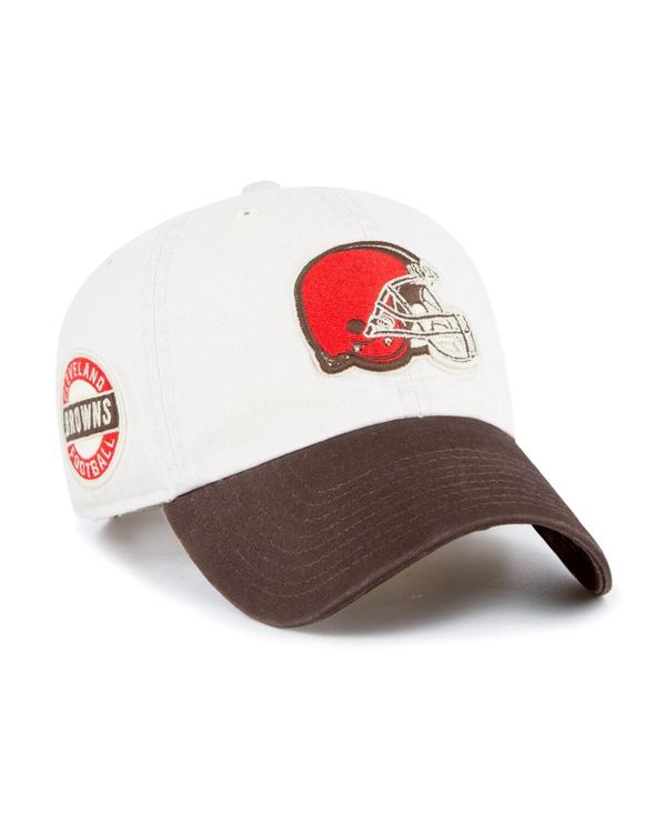 Men's '47 Brand Brown Cleveland Browns Clean Up BL Adjustable Hat