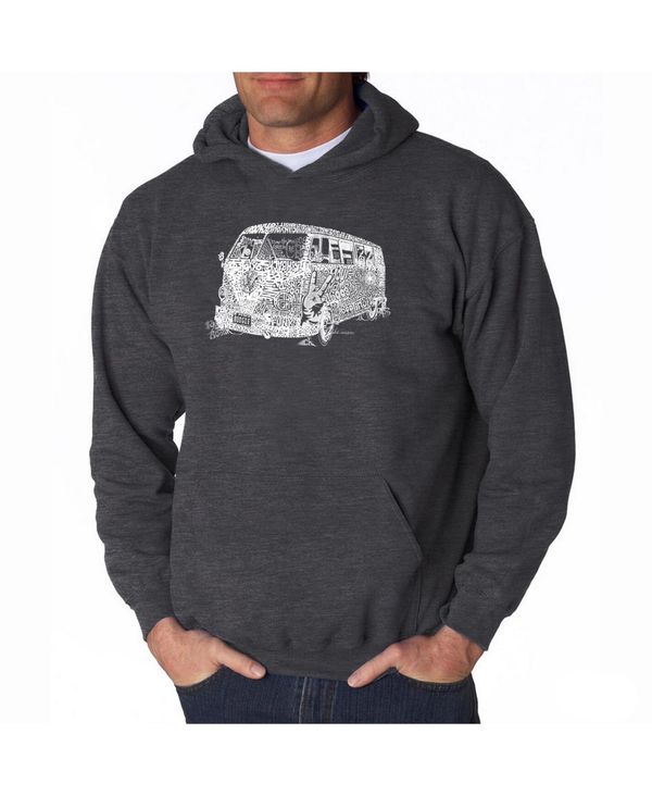 エルエーポップアート メンズ アウター パーカー・スウェット スウェット シャツ LA Pop Art Men's Word Art Hooded Sweatshirt - The 70's Dark Gray グレー