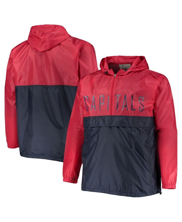 プロファイル メンズ アウター パーカー・スウェット トール キャップ パーカー Profile Men's Red Washington Capitals Big and Tall Anorak Half-Zip Pullover Hoodie Red レッド 15,106円