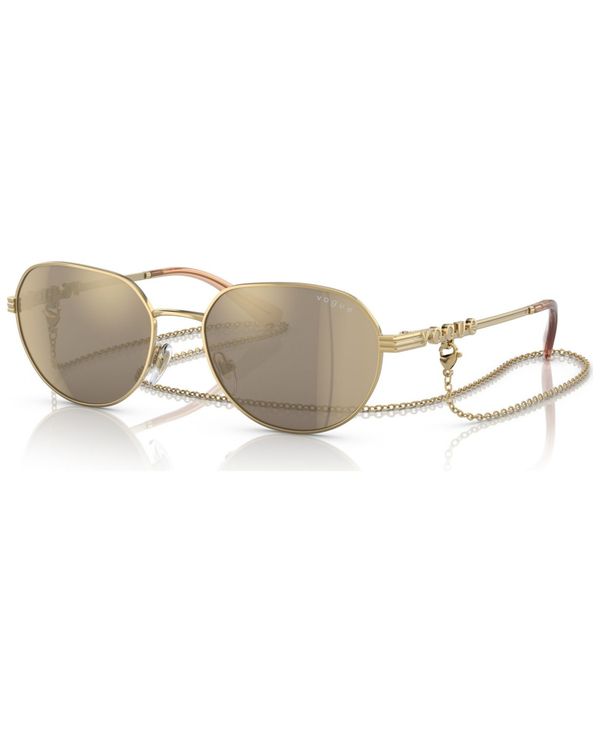 ラッピング無料 新品 ヴォーグ レディース サングラス アイウェア アクセサリー Women's Irregular Sunglasses 0VO4254S 280 Created for Macy's Gold-Tone sanpai-sos.com sanpai-sos.com