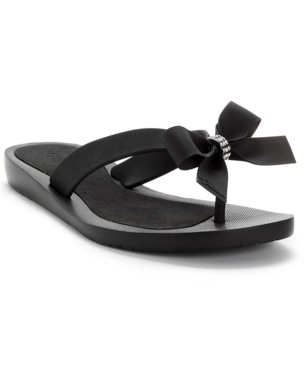 ゲス レディース シューズ サンダル GUESS Women's Tutu Eva Fashion Bow Detail Flip Flop Sandals Black ブラック