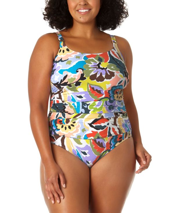 超安い アンコール レディース 上下セット 水着 Plus Size Printed