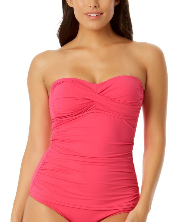 アンコール レディース 上下セット Swimsuit Hot Pink 水着 Ruched Twist-Front One-Piece 水着 |  windowmaker.com