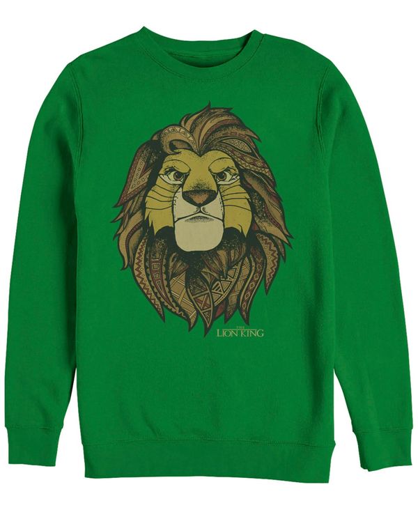 驚きの値段 ディズニー メンズ パーカー スウェット アウター Men S Lion King Noble Simba Crewneck Fleece Emerald 国内配送 Dolores Maxwell Com