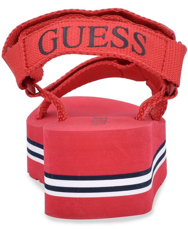 guess women's avin strappy platform sandals
