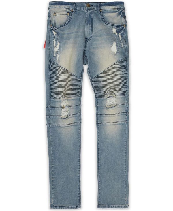 リーズン メンズ ボトムス デニムパンツ トール デニム ジーンズ Reason Men's Big and Tall Alto Moto Skinny Denim Jeans Blue ブルー 22,176円