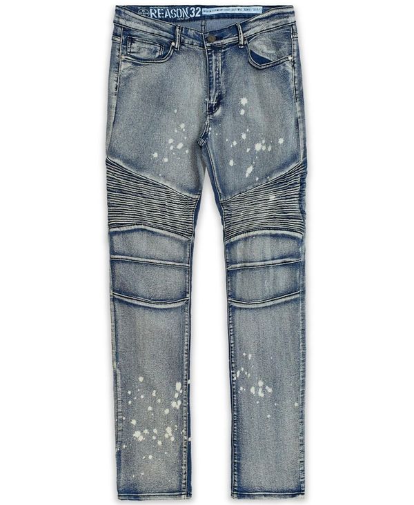 リーズン メンズ ボトムス ジーンズズボン下 トール デニム Reason Men\u0027s Big and Tall Touch Up Skinny Jeans Blue 青色