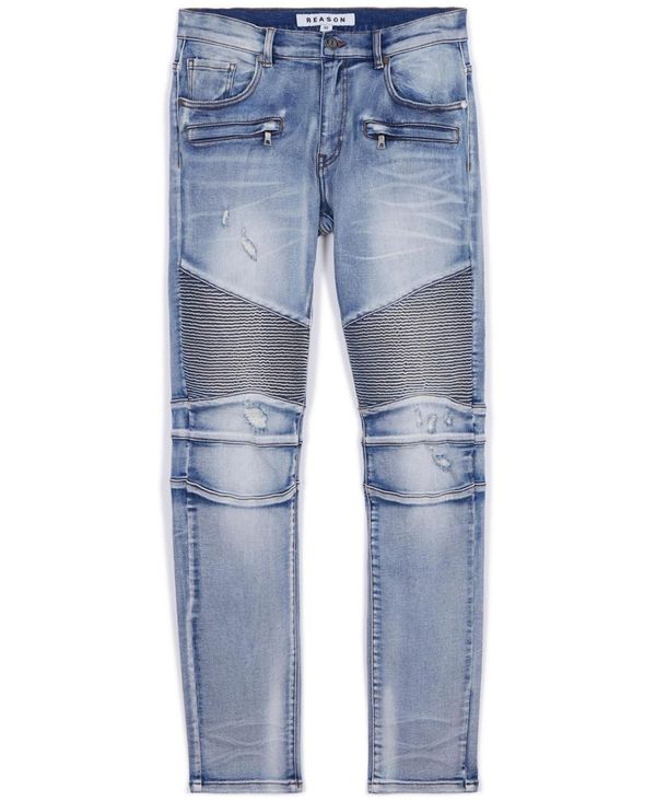 リーズン メンズ ボトムス ジーンズズボン下 トール ジーンズ デニム Reason Men\u0027s Big and Tall Pines Skinny Denim Jeans Blue 青色